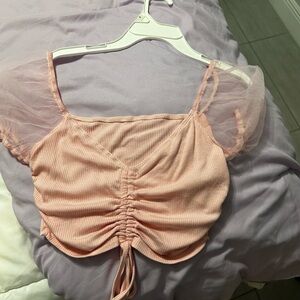Pink Crop top